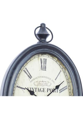 Traditional Metal Wall Clock - Set of 2