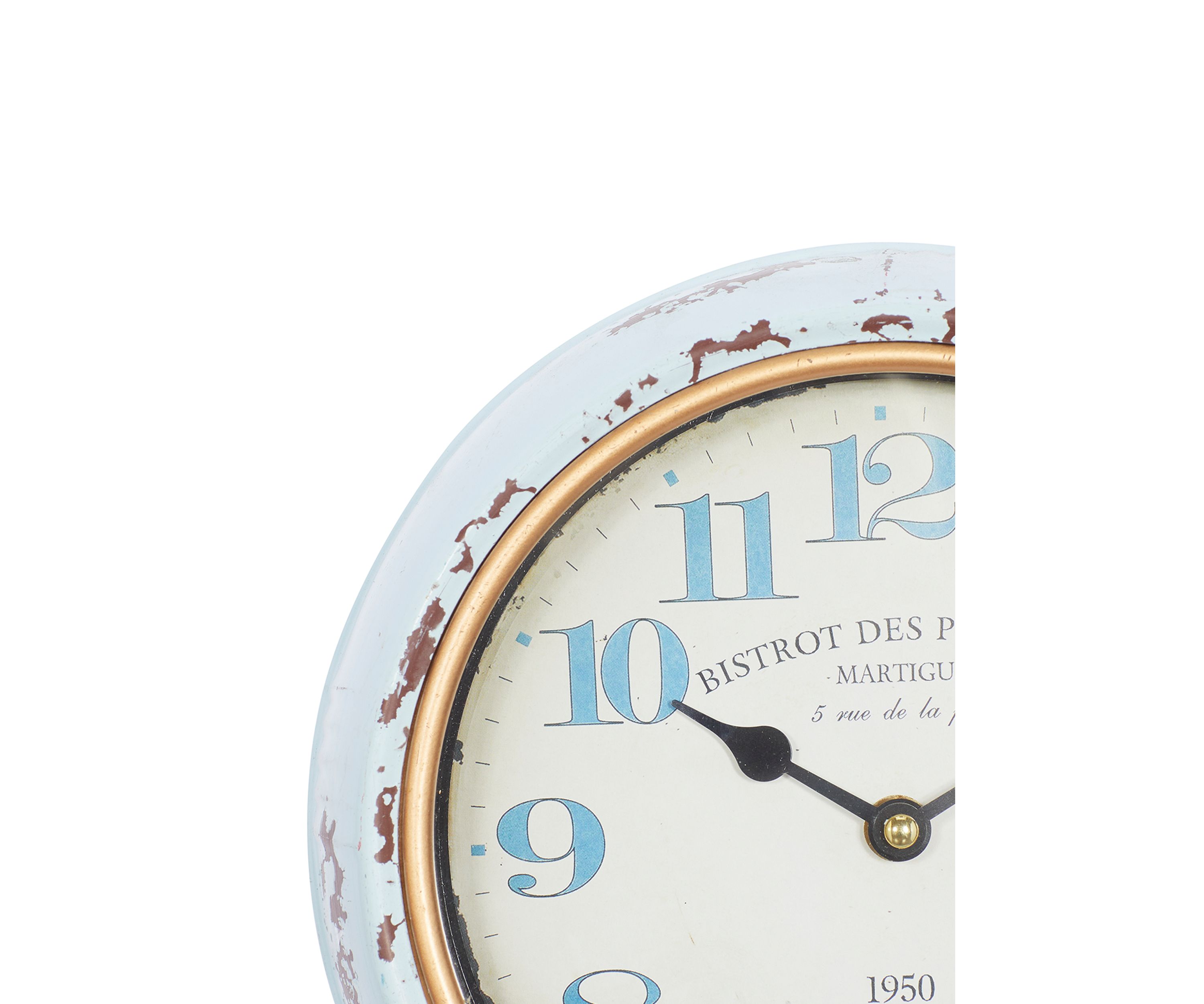 Vintage Metal Wall Clock - Set of 2