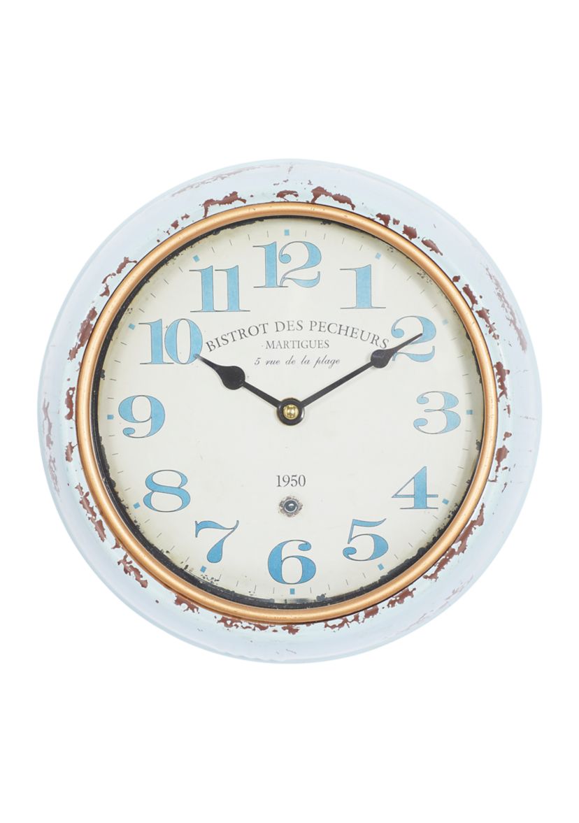 Vintage Metal Wall Clock - Set of 2