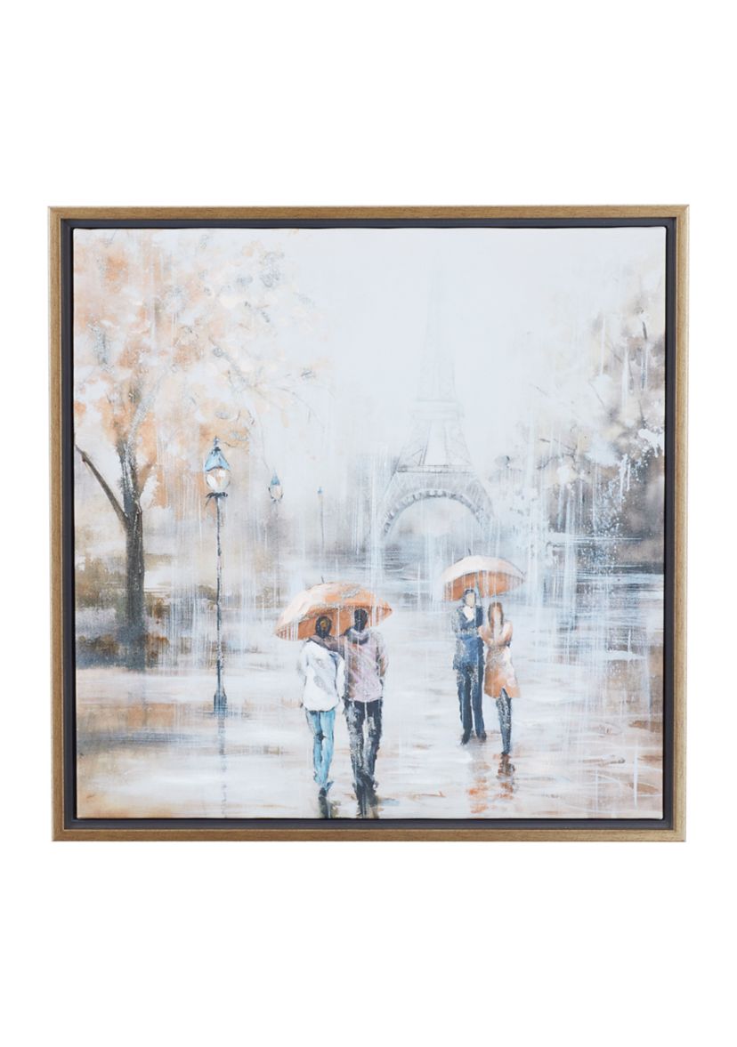 Transitional Polystone Framed Wall Art