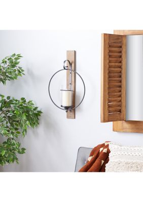 Contemporary Wood Wall Sconce