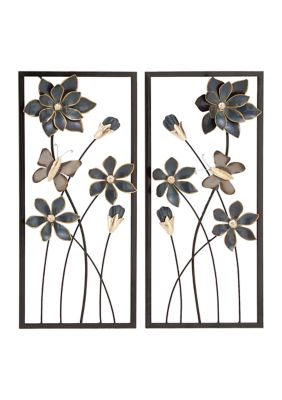 Traditional Metal Wall Decor - Set of 2