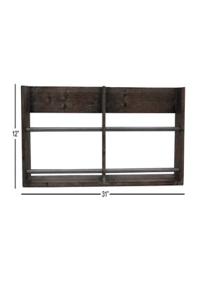 Wood Rustic Wall Shelf