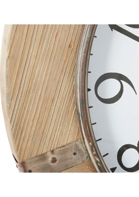 Rustic Wood Wall Clock