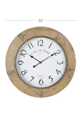 Rustic Wood Wall Clock