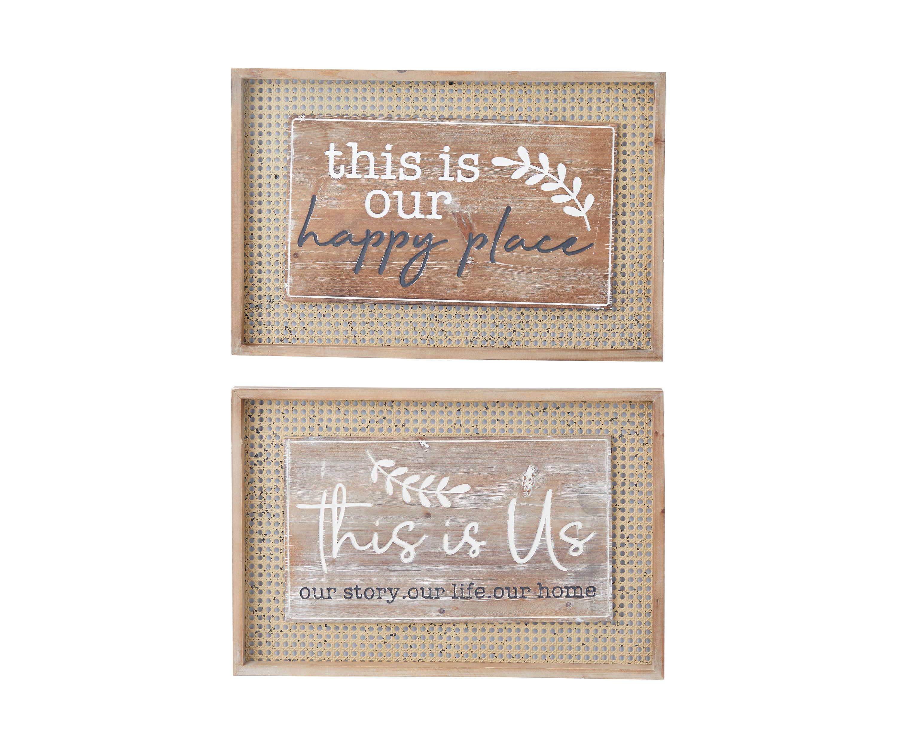Farmhouse Wood Wall Decor - Set of 2