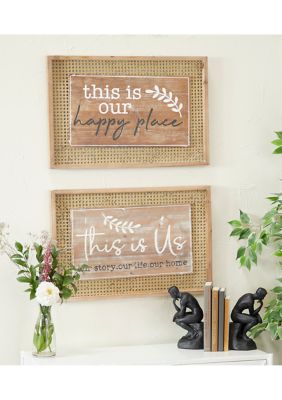 Farmhouse Wood Wall Decor - Set of 2