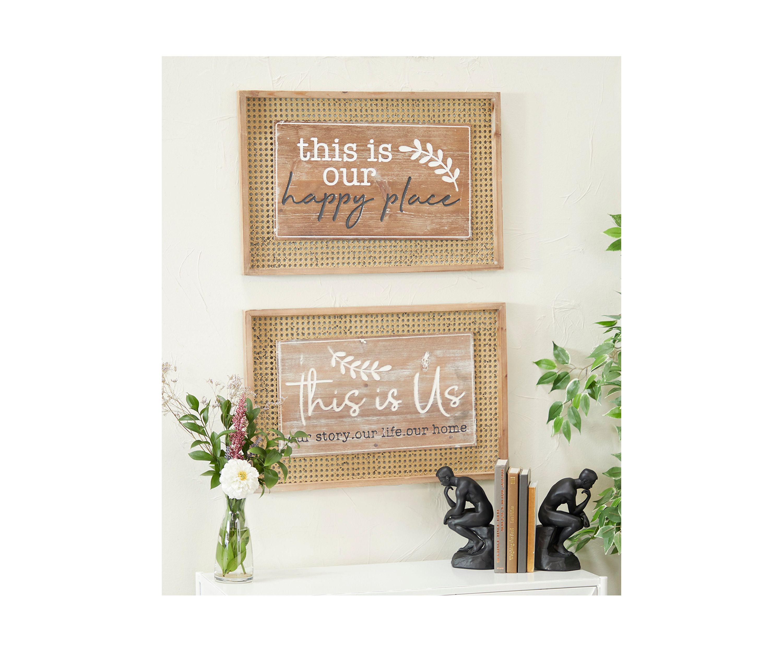 Farmhouse Wood Wall Decor - Set of 2