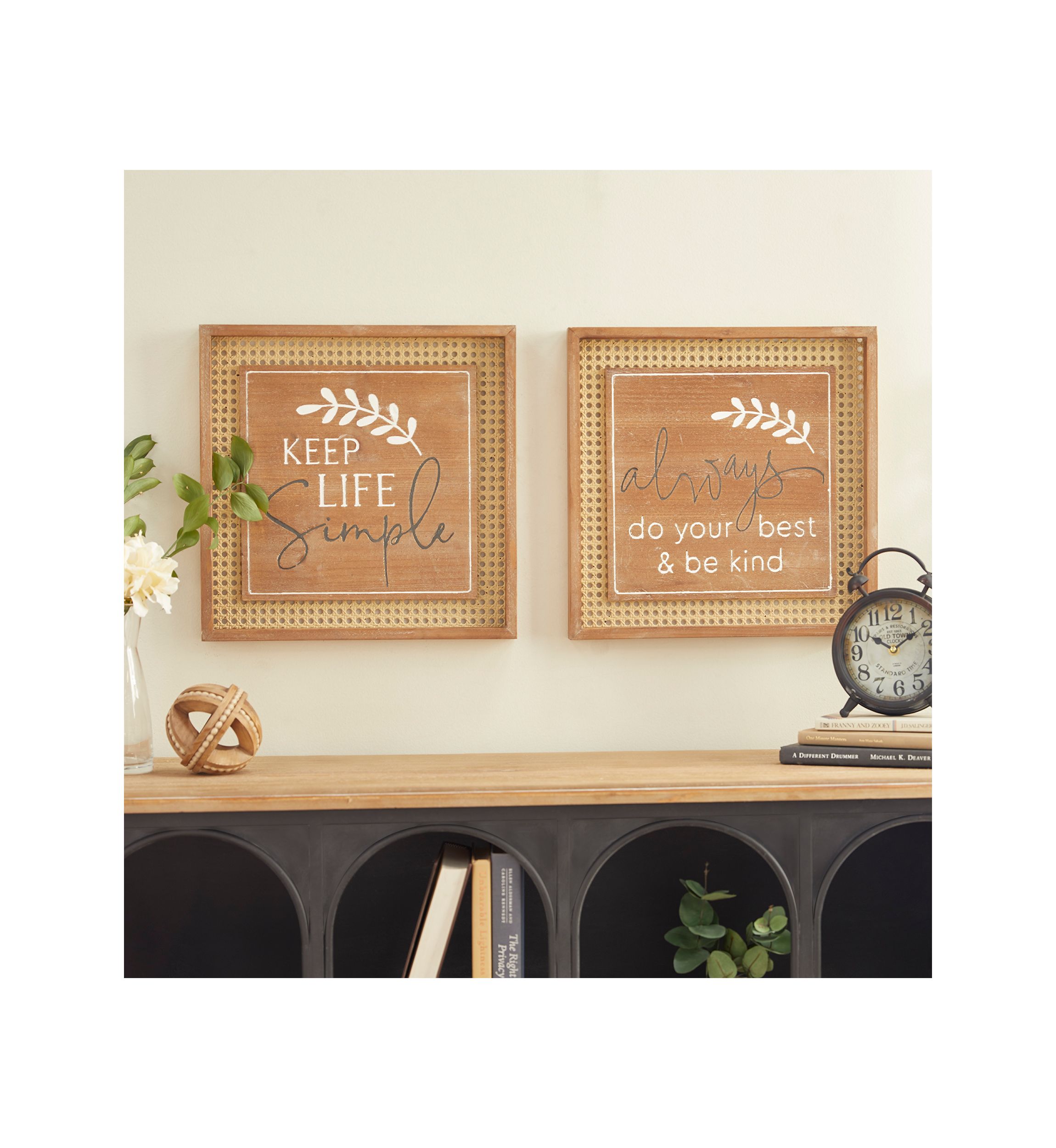 Farmhouse Wood Wall Decor - Set of 2