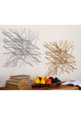 Contemporary Metal Wall Decor - Set of 2