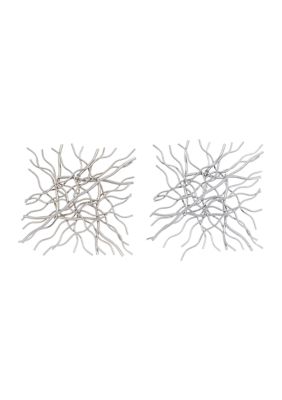 Contemporary Metal Wall Decor - Set of 2