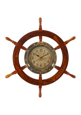 Nautical Wood Wall Clock