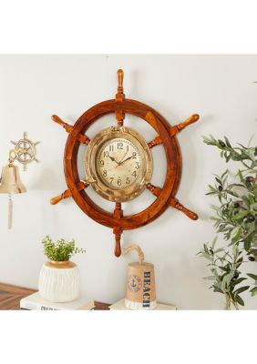 Nautical Wood Wall Clock