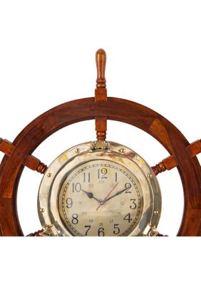 Nautical Wood Wall Clock