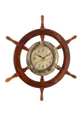 Nautical Wood Wall Clock