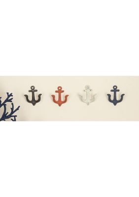 Coastal Metal Wall Hook - Set of 4