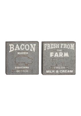 Iron Farmhouse Wall Décor - Set of 2