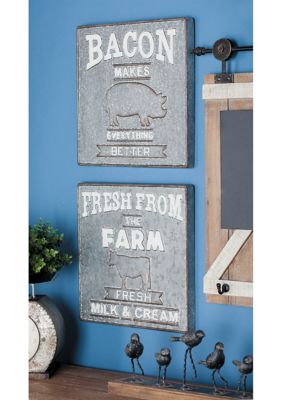 Iron Farmhouse Wall Décor - Set of 2