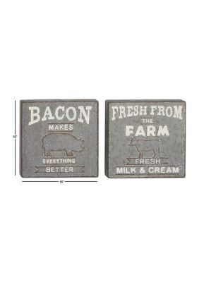 Iron Farmhouse Wall Décor - Set of 2