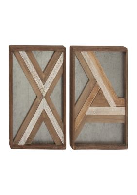 Monroe Lane Fir Farmhouse Wall Décor - Set of 2 | belk