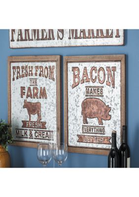 Fir Farmhouse Wall Décor - Set of 2