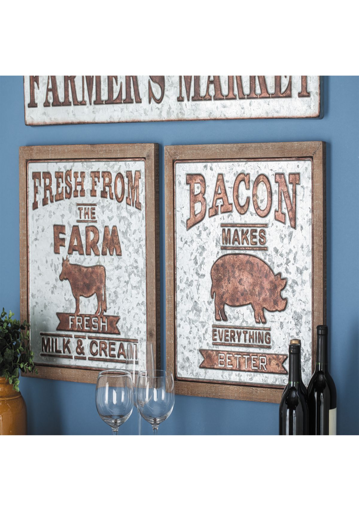Monroe Lane Fir Farmhouse Wall Décor - Set of 2 | Belk