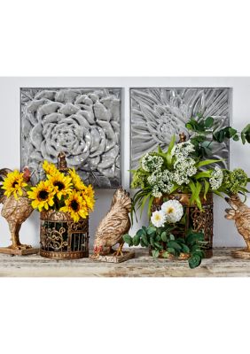 Contemporary Metal Wall Decor - Set of 3