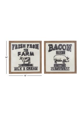 Iron Farmhouse Wall Décor - Set of 2