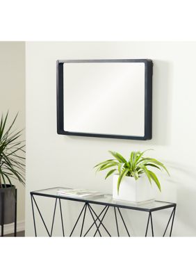 Contemporary Wooden Wall Mirror