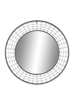 Industrial Metal Wall Mirror