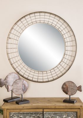 Industrial Metal Wall Mirror