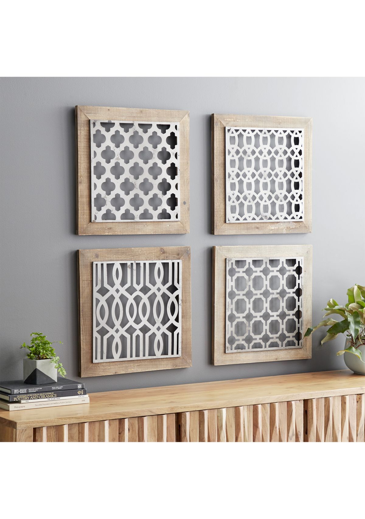 Monroe Lane Farmhouse Wood Wall Decor - Set of 4 | Belk