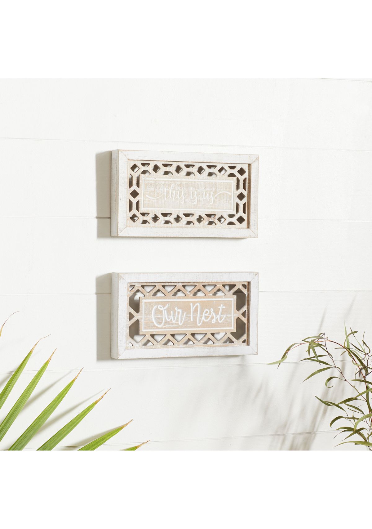 Farmhouse Wood Wall Decor - Set of 2