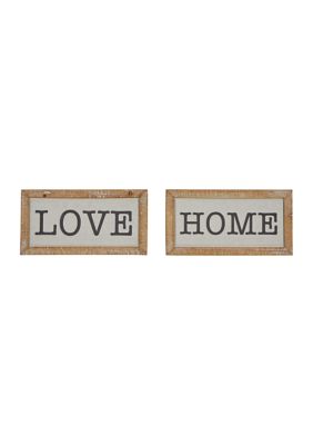 Farmhouse Wood Wall Decor - Set of 2