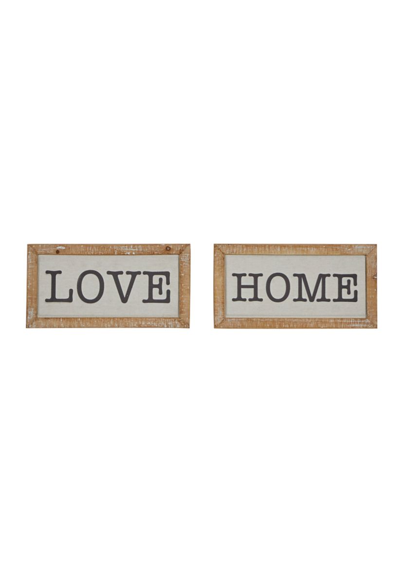 Farmhouse Wood Wall Decor - Set of 2