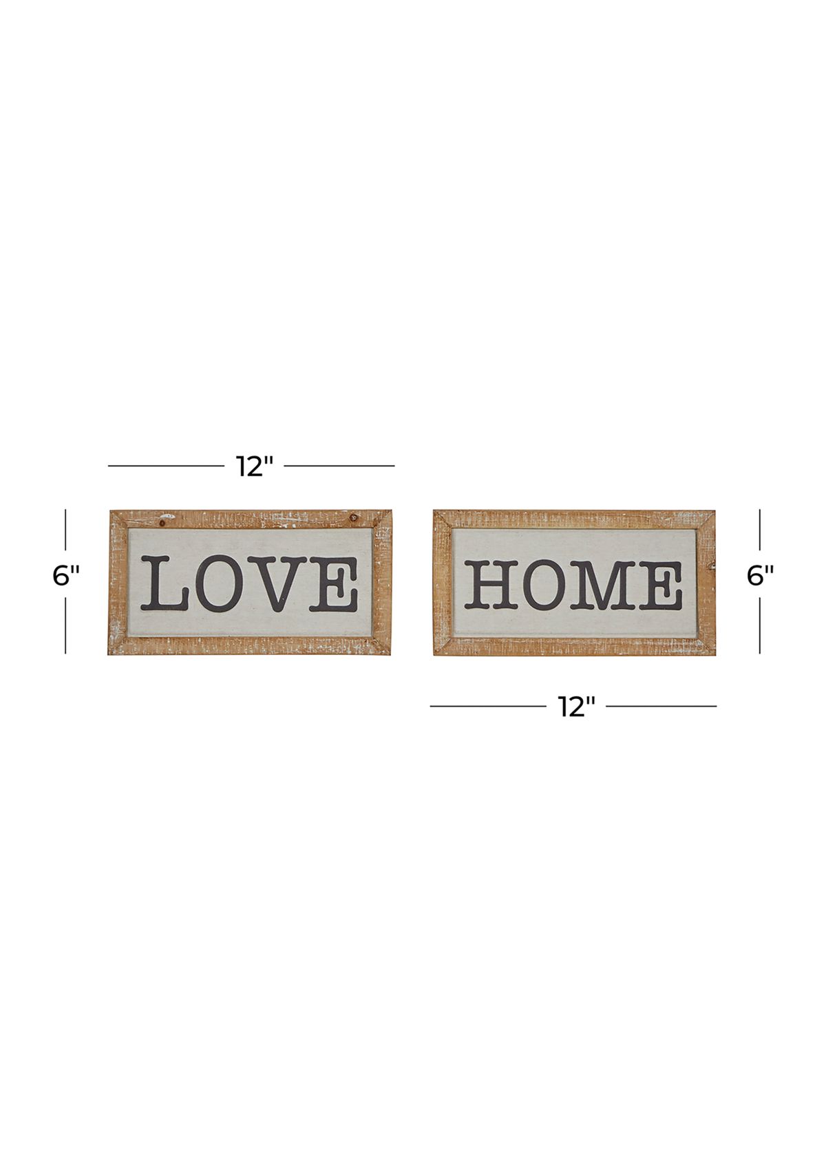 Farmhouse Wood Wall Decor - Set of 2