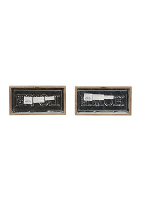 Farmhouse Wood Wall Decor - Set of 2