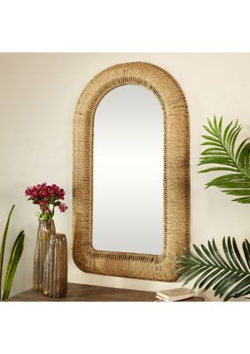 Bohemian Rattan Wall Mirror