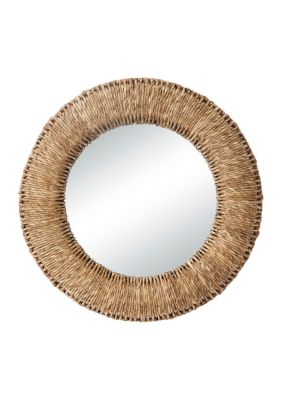 Bohemian Rattan Wall Mirror