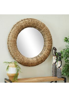 Bohemian Rattan Wall Mirror