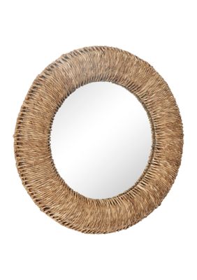 Bohemian Rattan Wall Mirror