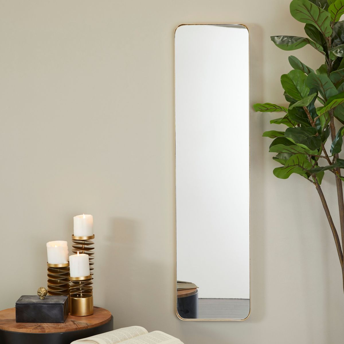 Contemporary Metal Wall Mirror
