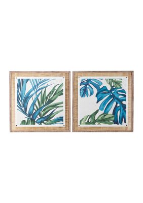 Eclectic Dried Plant Framed Wall Art - Set of 2