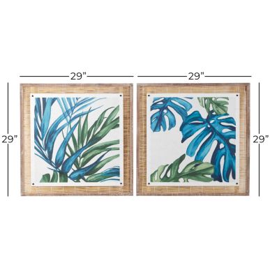 Eclectic Dried Plant Framed Wall Art - Set of 2