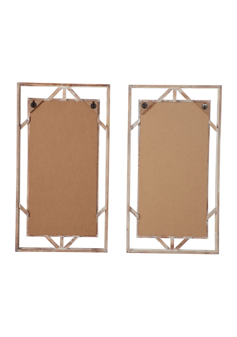 Wood Farmhouse Wall Décor - Set of 2