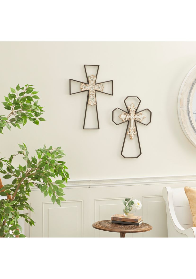 Traditional Metal Wall Decor - Set of 2