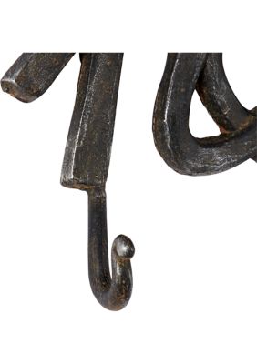 Iron Industrial Wall Hook Rack