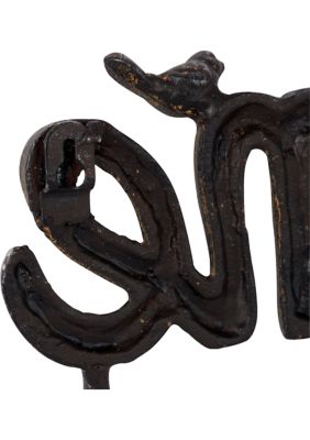 Iron Industrial Wall Hook Rack