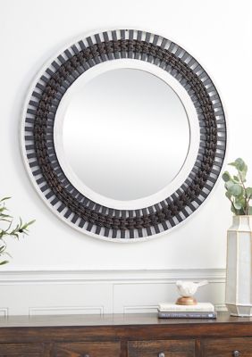 Contemporary Wood Wall Mirror