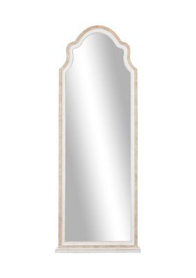 Monroe Lane Country Cottage Wood Wall Mirror, Brown